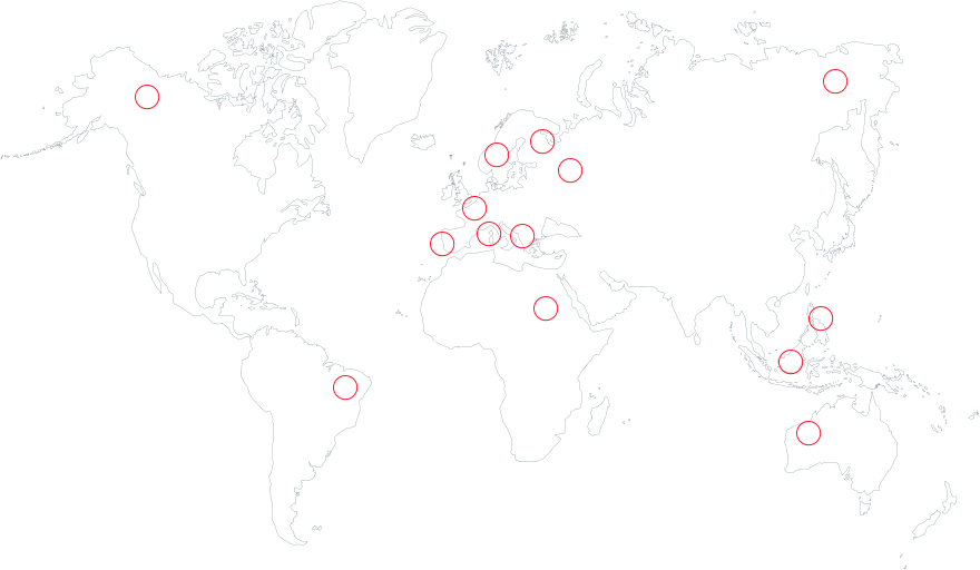 Mapa de los distintos idiomas que traduce ITS